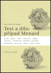 Obálka titulu Text a dílo: případ Menard