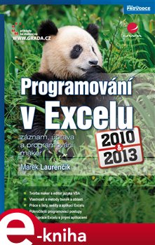 Obálka titulu Programování v Excelu 2010 a 2013
