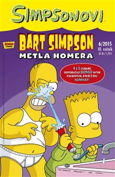 Obálka titulu Bart Simpson 6/2015: Metla Homera