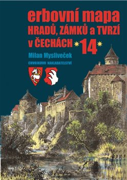 Obálka titulu Erbovní mapa hradů, zámků a tvrzí v Čechách 14